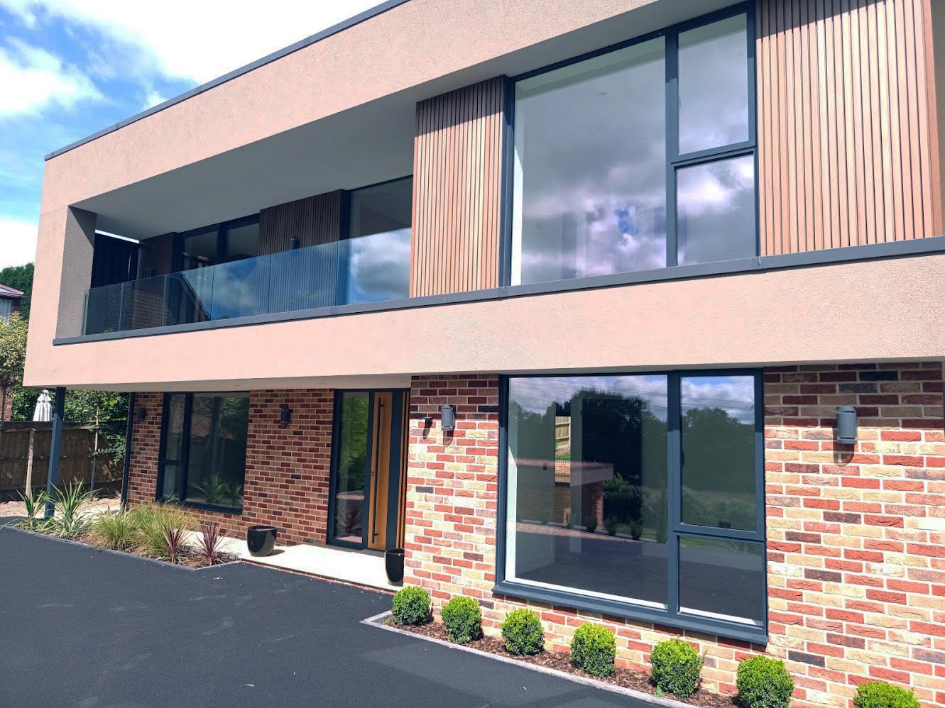 Aluminium window installation near Winchester, Hampshire